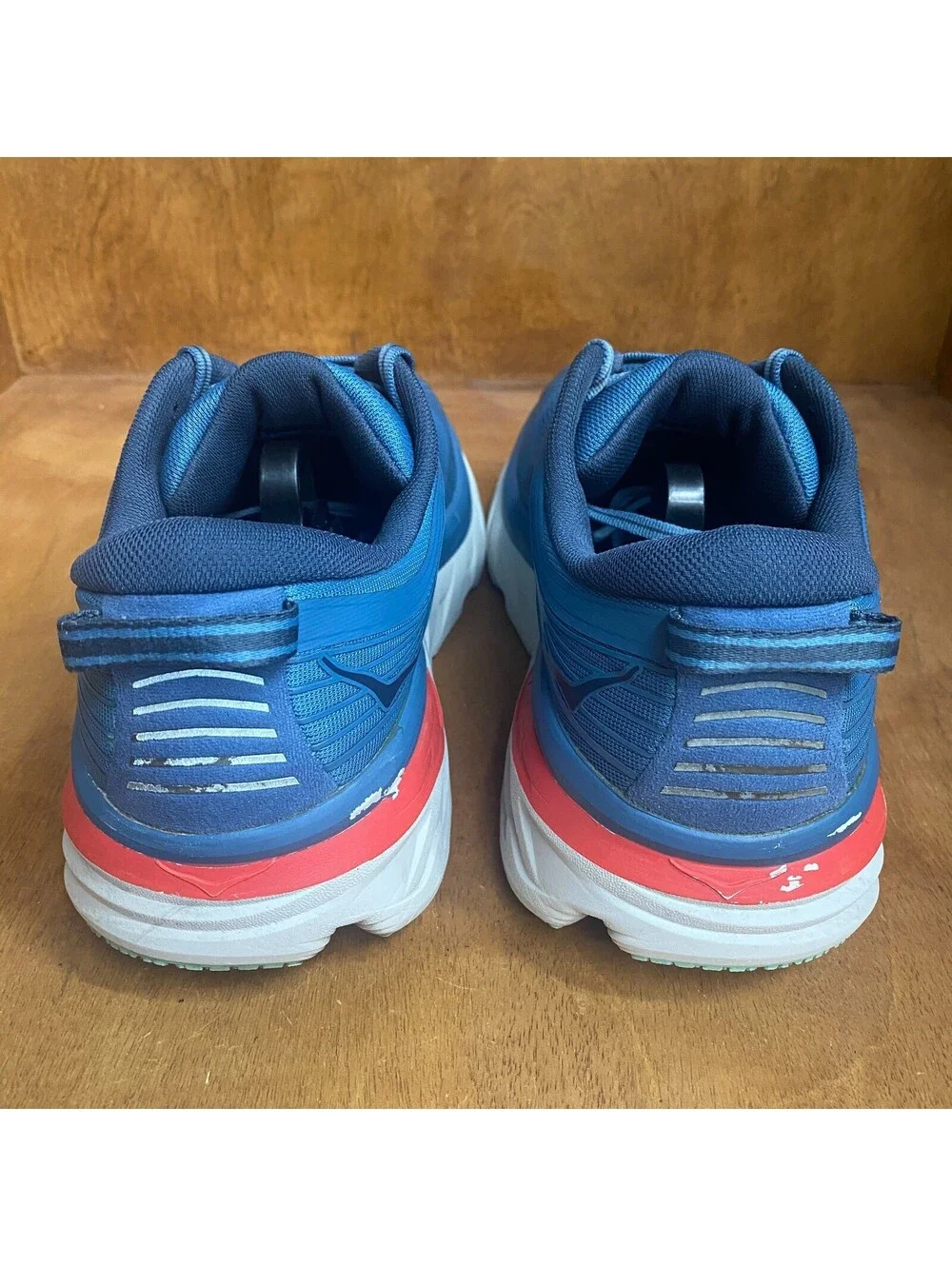 Hoka One One Bondi 7 Running Shoes Men's Size 10.5 Blue Sneakers 1110518 RTOS
